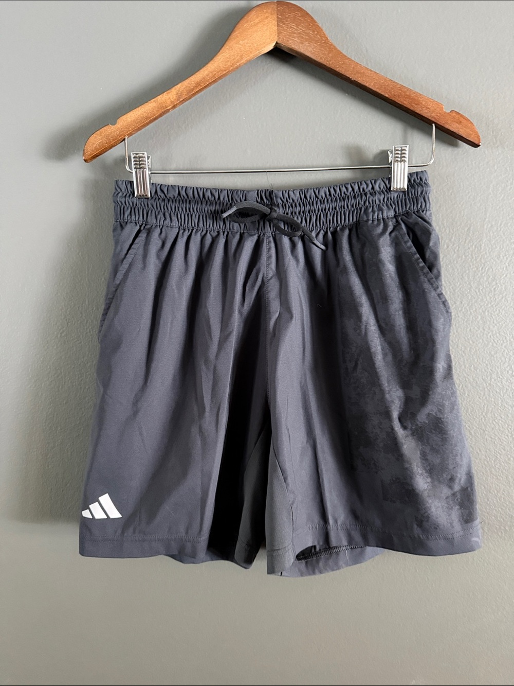 adidas Men's Black Athletic Training Shorts with Logo